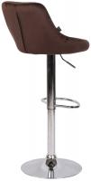 Barhocker Lazio Samt chrom braun Barhocker Lazio Samt chrom braun