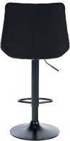 2er Set Barhocker Toni Stoff schwarz schwarz 