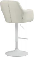 Barhocker Natoma Kunstleder weiß creme Barhocker Natoma Kunstleder weiß creme