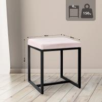 Sitzhocker Barci B Stoff creme Sitzhocker Barci B Stoff creme