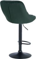 2er Set Barhocker Lazio Samt schwarz dunkelgrün 2er Set Barhocker Lazio Samt schwarz dunkelgrün