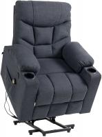 Sessel Andover Stoff dunkelgrau