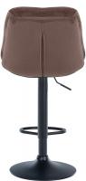 Barhocker Laurel Samt schwarz braun Barhocker Laurel Samt schwarz braun