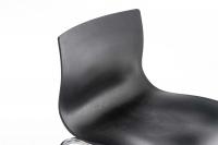 Barhocker Hoover Chrom 4-Fuß Gestell schwarz 