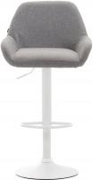 2er Set Barhocker Braga Stoff weiß grau 2er Set Barhocker Braga Stoff weiß grau