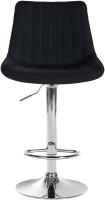 2er Set Barhocker Toni Stoff chrom schwarz 2er Set Barhocker Toni Stoff chrom schwarz