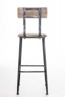 Barhocker Queens, Holz antik silber 