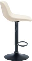 Barhocker Camden Kunstleder schwarz creme 