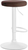 2er Set Barhocker Ponte Samt weiß braun 2er Set Barhocker Ponte Samt weiß braun