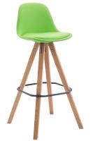 Barhocker Franklin Vollgepolstert Kunstleder Square Natura (eiche) grün Barhocker Franklin Vollgepolstert Kunstleder Square Natura (eiche) grün