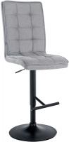 Barhocker Peking V2 Stoff schwarz hellgrau