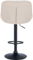2er Set Barhocker Lazio Samt schwarz creme 2er Set Barhocker Lazio Samt schwarz creme