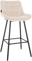 Barhocker Weston Samt creme Barhocker Weston Samt creme