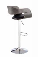 Barhocker Kingston schwarz/grau 