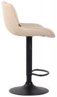 Barhocker Lentini Kunstleder schwarz creme Barhocker Lentini Kunstleder schwarz creme