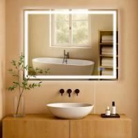 Badspiegel Jaffrey 60x80 ohne Bluetooth klarglas