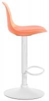 Barhocker Kiel Kunstleder weiß orange Barhocker Kiel Kunstleder weiß orange