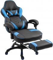 Bürostuhl Tilos Kunstleder schwarz/blau Bürostuhl Tilos Kunstleder schwarz/blau