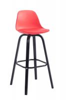 Barhocker Avika Kunstleder Schwarz rot Barhocker Avika Kunstleder Schwarz rot