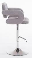 2er Set Barhocker Dublin Stoff grau 
