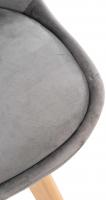 4er Set Stuhl Linares Samt grau 4er Set Stuhl Linares Samt grau