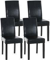 4er Set Esszimmerstuhl Ina schwarz braun 4er Set Esszimmerstuhl Ina schwarz braun