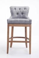 Barhocker Lakewood Stoff, Antik-hell hellgrau 