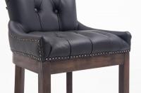 Barhocker Lakewood Echtleder, Antik schwarz Barhocker Lakewood Echtleder, Antik schwarz