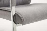 XL Besucherstuhl Anubis Stoff grau 