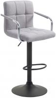 Barhocker Lucy V2 Stoff schwarz grau Barhocker Lucy V2 Stoff schwarz grau