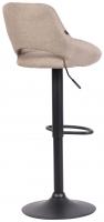Barhocker Milet Stoff schwarz taupe Barhocker Milet Stoff schwarz taupe