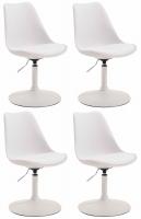 4er Set Esszimmerstühle Maverick W Kunststoff weiß 4er Set Esszimmerstühle Maverick W Kunststoff weiß