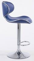 2er Set Barhocker Las Vegas V2 Kunstleder chrom blau 2er Set Barhocker Las Vegas V2 Kunstleder chrom blau