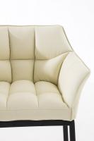 Barhocker Damaso B mit 4-Fuß Gestell creme 