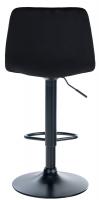 Barhocker Divo Samt Schwarz schwarz Barhocker Divo Samt Schwarz schwarz