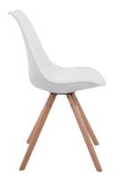 4er Set Stühle Toulouse Kunstleder Rund natura (eiche) weiß 4er Set Stühle Toulouse Kunstleder Rund natura (eiche) weiß