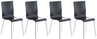 4er Set Besucherstuhl Pepe schwarz 4er Set Besucherstuhl Pepe schwarz