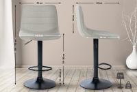Barhocker Lex Stoff Schwarz creme Barhocker Lex Stoff Schwarz creme