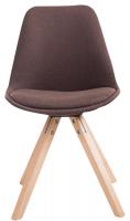 4er Set Besucherstuhl Toulouse Stoff Square Natura braun 4er Set Besucherstuhl Toulouse Stoff Square Natura braun