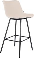 Barhocker Weston Samt creme Barhocker Weston Samt creme
