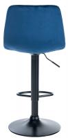 Barhocker Divo Samt Schwarz blau Barhocker Divo Samt Schwarz blau