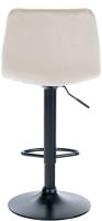 Barhocker Lex Samt Schwarz creme 