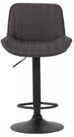 Barhocker Lentini Stoff schwarz dunkelgrau 