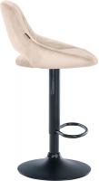 2er Set Barhocker Milet Samt B creme 