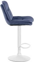 Barhocker Laurel Samt weiß blau 