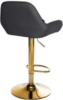 Barhocker Braga Gold Kunstleder schwarz 