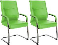 2er Set Besucherstuhl Hobart grün