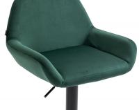 Barhocker Braga Samt schwarz dunkelgrün Barhocker Braga Samt schwarz dunkelgrün