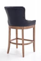 Barhocker Lakewood Echtleder, Antik-hell schwarz Barhocker Lakewood Echtleder, Antik-hell schwarz