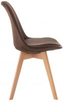 Stuhl Linares Stoff braun 